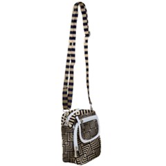 Geometric Pattern   Seamless Luxury Gold Vector Shoulder Strap Belt Bag by Sudhe