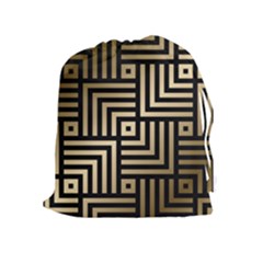 Geometric Pattern   Seamless Luxury Gold Vector Drawstring Pouch (xl) by Sudhe