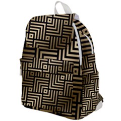 Geometric Pattern   Seamless Luxury Gold Vector Top Flap Backpack by Sudhe