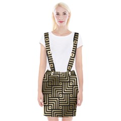 Geometric Pattern   Seamless Luxury Gold Vector Braces Suspender Skirt by Sudhe