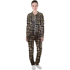 Geometric Pattern   Seamless Luxury Gold Vector Casual Jacket And Pants Set by Sudhe