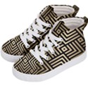 Geometric Pattern   Seamless Luxury Gold Vector Kids  Hi-Top Skate Sneakers View2