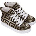 Geometric Pattern   Seamless Luxury Gold Vector Kids  Hi-Top Skate Sneakers View3