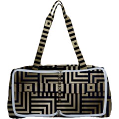 Geometric Pattern   Seamless Luxury Gold Vector Multi Function Bag by Sudhe