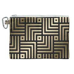 Geometric Pattern   Seamless Luxury Gold Vector Canvas Cosmetic Bag (xl) by Sudhe