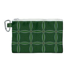 Background Pattern Design Geometric Green Canvas Cosmetic Bag (medium) by Sudhe