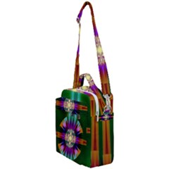 Abstract Art Fractal Creative Green Crossbody Day Bag