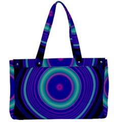 Digital Art Background Pink Blue Canvas Work Bag by Sudhe