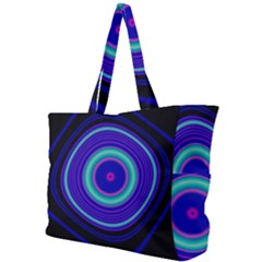 Digital Art Background Pink Blue Simple Shoulder Bag by Sudhe