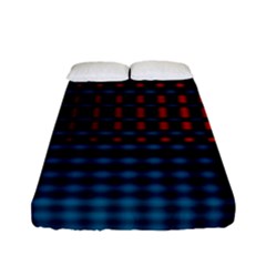 Signal Background Pattern Light Texture Fitted Sheet (full/ Double Size) by Sudhe