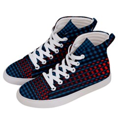 Signal Background Pattern Light Texture Men s Hi-top Skate Sneakers by Sudhe