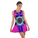 Abstract Art Fractal Creative Pink Cotton Racerback Dress View1