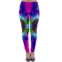 Abstract Art Fractal Creative Pink Lightweight Velour Leggings by Sudhe