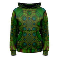 Abstract Background Design Green Women s Pullover Hoodie by Sudhe