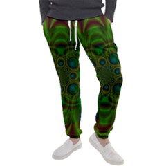 Abstract Background Design Green Men s Jogger Sweatpants