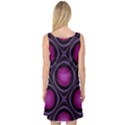 Abstract Background Design Purple Sleeveless Satin Nightdress View2