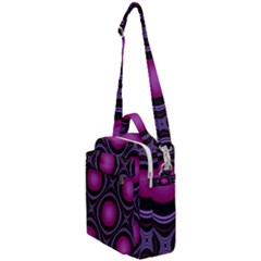 Abstract Background Design Purple Crossbody Day Bag by Sudhe