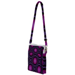 Abstract Background Design Purple Multi Function Travel Bag by Sudhe