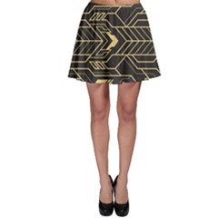 Abstract Art Deco Seamless Pattern Vector Skater Skirt by Sudhe