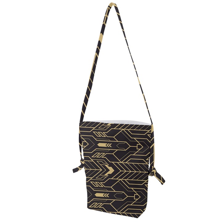 Abstract Art Deco Seamless Pattern Vector Folding Shoulder Bag