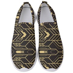 Abstract Art Deco Seamless Pattern Vector Men s Slip On Sneakers by Sudhe