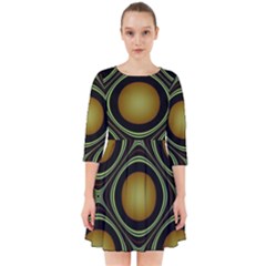 Abstract Background Design Smock Dress