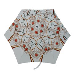 Artwork Fractal Allegory Art Floral Mini Folding Umbrellas by Sudhe