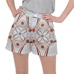 Artwork Fractal Allegory Art Floral Ripstop Shorts by Sudhe