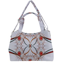 Artwork Fractal Allegory Art Floral Double Compartment Shoulder Bag by Sudhe