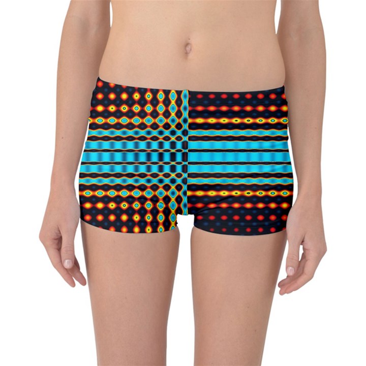 Signal Background Pattern Light Reversible Boyleg Bikini Bottoms