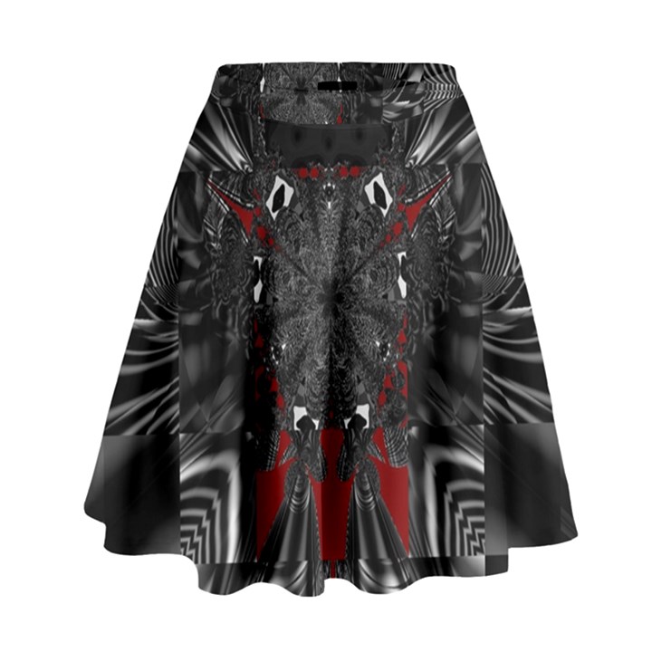 Abstract Artwork Art Fractal High Waist Skirt