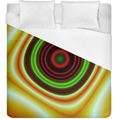 Digital Art Background Yellow Red Duvet Cover (king Size) by Sudhe