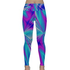 Background Design Pattern Colorful Lightweight Velour Classic Yoga Leggings by Sudhe