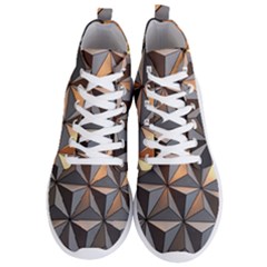 3d Abstract  Pattern Men s Lightweight High Top Sneakers by Sudhe