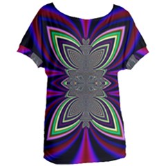 Abstract Artwork Fractal Background Pattern Women s Oversized Tee by Sudhe