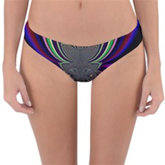 Abstract Artwork Fractal Background Pattern Reversible Hipster Bikini Bottoms by Sudhe