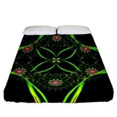 Artwork Fractal Allegory Art Fitted Sheet (california King Size) by Sudhe