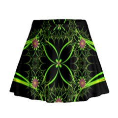 Artwork Fractal Allegory Art Mini Flare Skirt by Sudhe