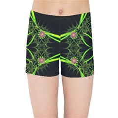 Artwork Fractal Allegory Art Kids  Sports Shorts by Sudhe