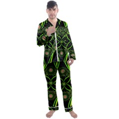 Artwork Fractal Allegory Art Men s Satin Pajamas Long Pants Set