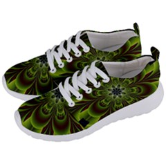 Abstract Flower Artwork Art Floral Green Men s Lightweight Sports Shoes by Sudhe