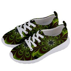 Abstract Flower Artwork Art Floral Green Women s Lightweight Sports Shoes by Sudhe