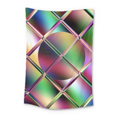 Fractal Artwork Abstract Background Small Tapestry by Sudhe