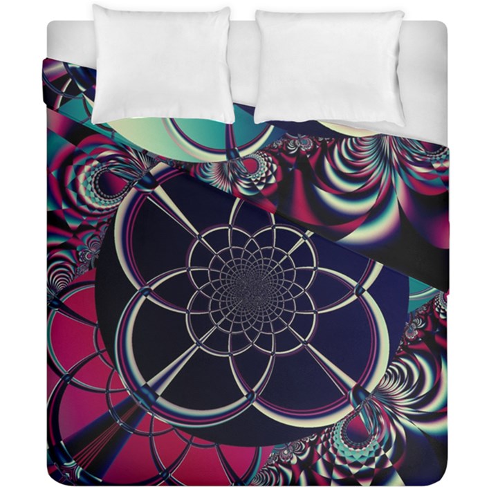 Fractal Artwork Abstract Background Art Pattern Duvet Cover Double Side (California King Size)