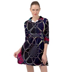 Fractal Artwork Abstract Background Art Pattern Mini Skater Shirt Dress