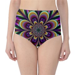 Abstract Flower Artwork Art Classic High-waist Bikini Bottoms by Sudhe