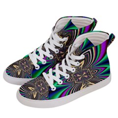 Abstract Artwork Fractal Background Art Men s Hi-top Skate Sneakers by Sudhe