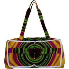 Digital Art Background Yellow Red Multi Function Bag by Sudhe