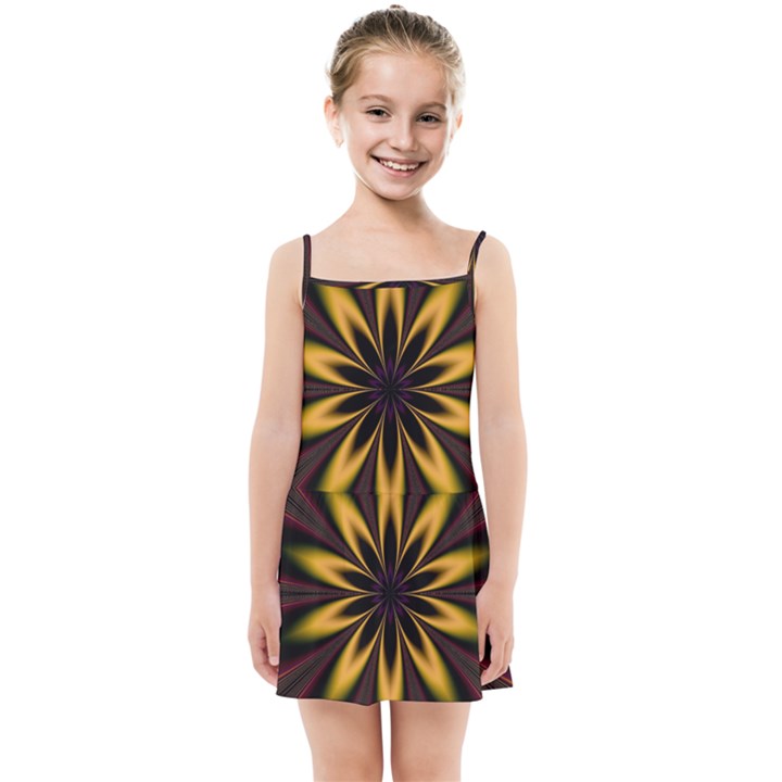 Fractal Artwork Idea Allegory Art Pattern Kids  Summer Sun Dress