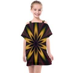 Fractal Artwork Idea Allegory Art Pattern Kids  One Piece Chiffon Dress